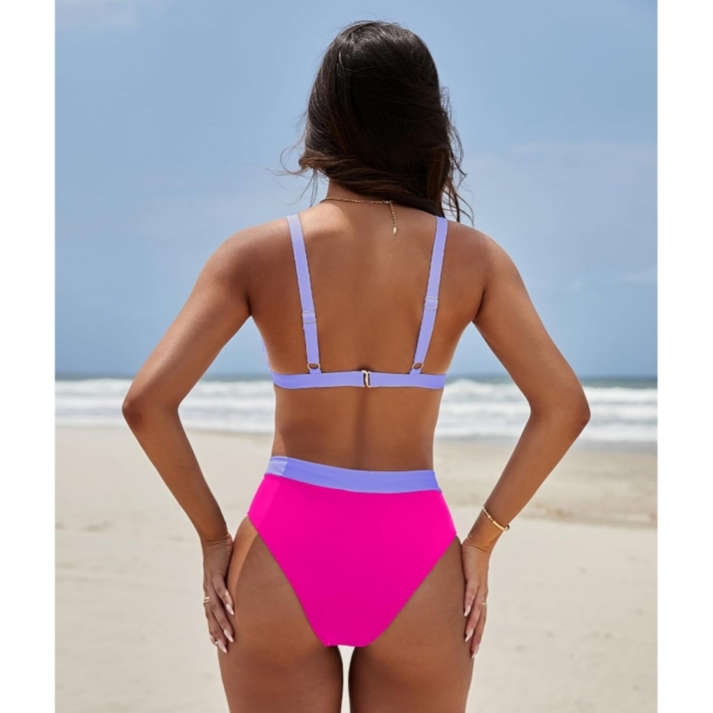 Blooming Jelly Womens Sexy Bikini Triangle Two Piece Swimsuit - Picture 3 of 5